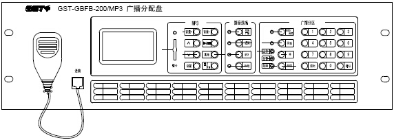 GST-GBFB-200/MP3廣播分配盤(pán)結(jié)構(gòu)特征